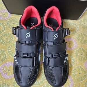 Peloton Unisex Adult Cycling Shoes 40 PL-SH-B-40 Black/Red NEW